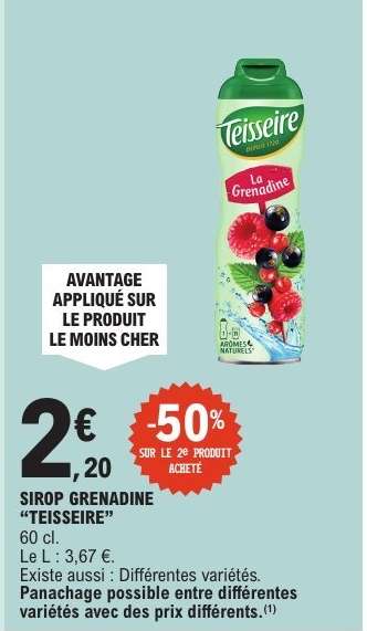 Sirop Grenadine Teisseire
