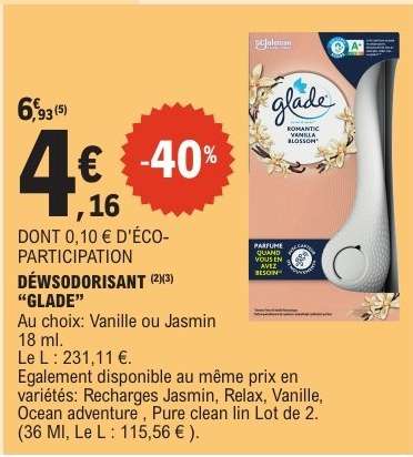 DÉSODORISANT “GLADE”
