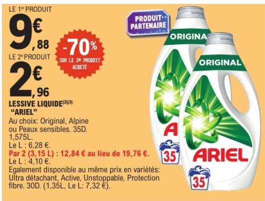 LESSIVE LIQUIDE "ARIEL"