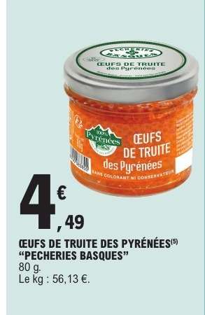 Œufs de Truite des Pyrénées