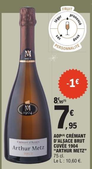 AOP Crémant d'Alsace Brut Cuvée 1904 'Arthur Metz'