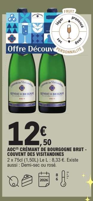 AOC Crémant de Bourgogne Brut 'Couvent des Visitandines'