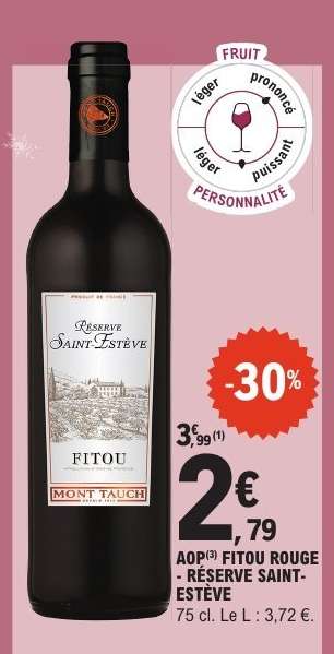 AOP** Fitou Rouge 'Réserve Saint-Estève'