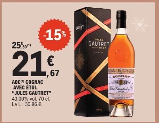 AOC COGNAC AVEC ÉTUI. “JULES GAUTRET”