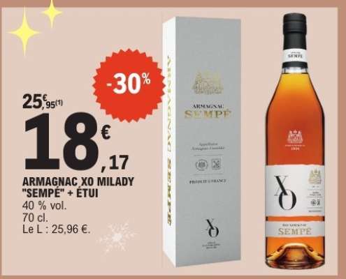 ARMAGNAC XO MILADY "SEMPÉ" + ÉTUI