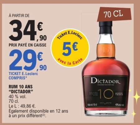 RUM 10 ANS “DICTADOR”