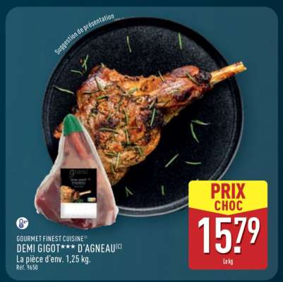Demi gigot d'agneau