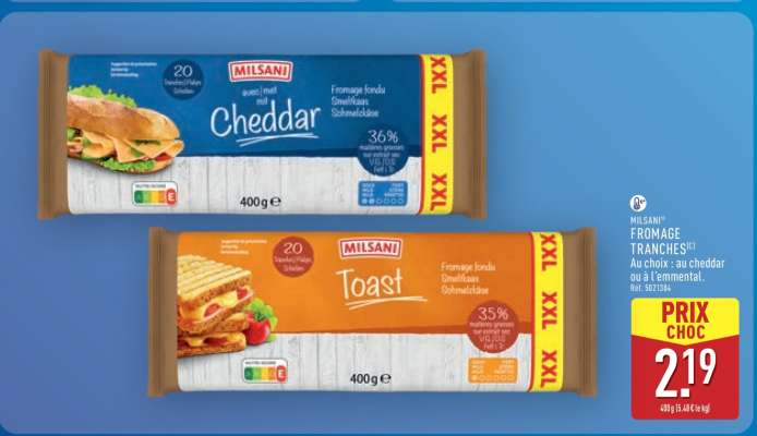 MILSANI FROMAGE TRANCHES