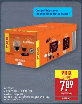 BARISSIMO® 48 CAPSULES DE CAFÉ