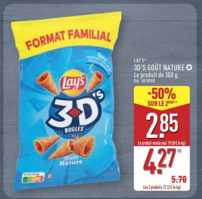 LAY'S 3D'S GOÛT NATURE