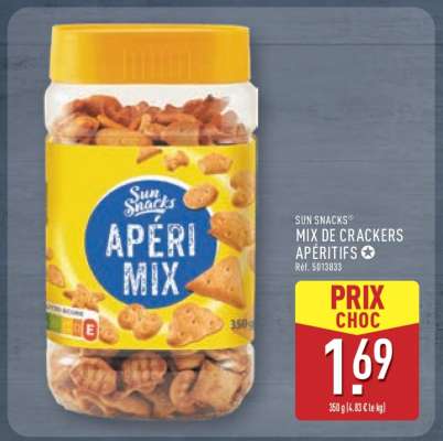 SUN SNACKS® MIX DE CRACKERS APÉRITIFS