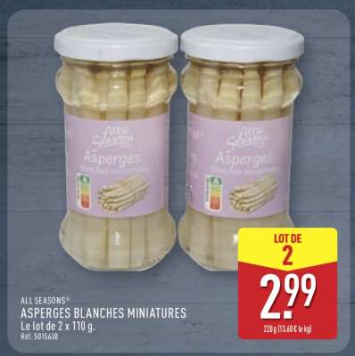 Asperges Blanches Miniatures