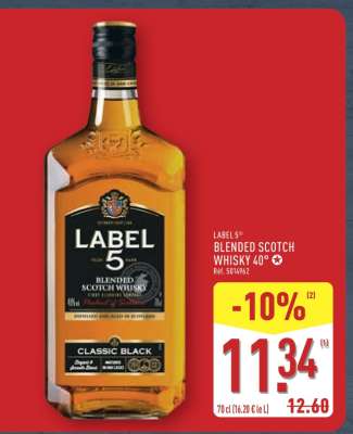 LABEL 5 Blended Scotch Whisky 40°
