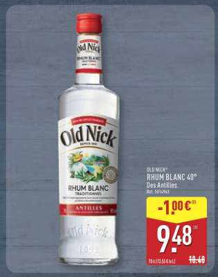 Old Nick Rhum Blanc 40°