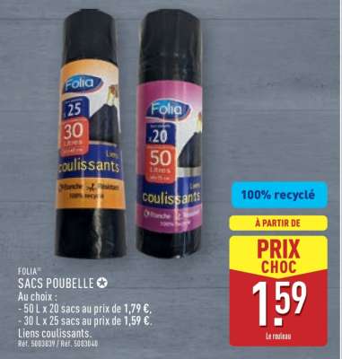 FOLIA SACS POUBELLE