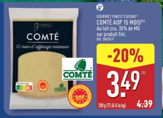 COMTÉ AOP 15 MOIS