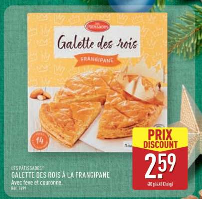 LES PÂTISSADES® GALETTE DES ROIS À LA FRANGIPANE