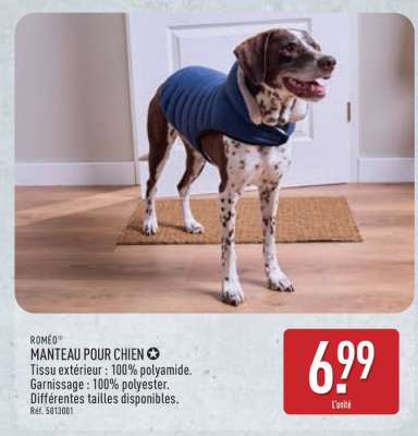 ROMÉO MANTEAU POUR CHIEN