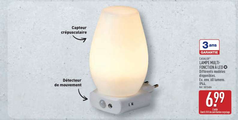 CASALUX Lampe multi-fonction à LED