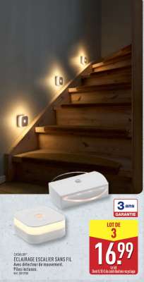 CASALUX ÉCLAIRAGE ESCALIER SANS FIL