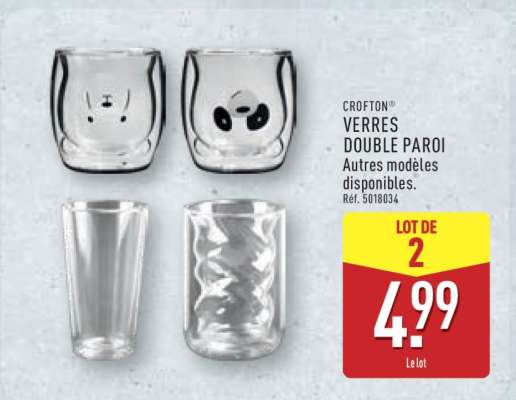 CROFTON VERRES DOUBLE PAROI