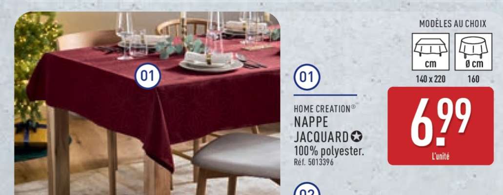 HOME CREATION NAPPE JACQUARD