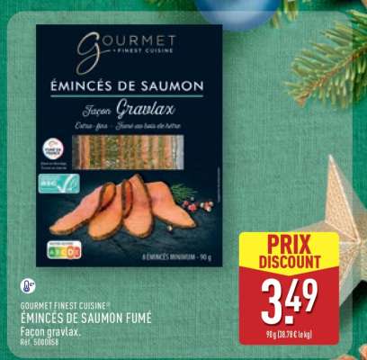 Émincés de Saumon Fumé