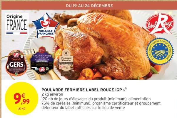 POULARDE FERMIERE LABEL ROUGE IGP