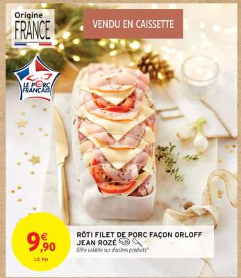 Rôti Filet de Porc Façon Orloff Jean Rozé