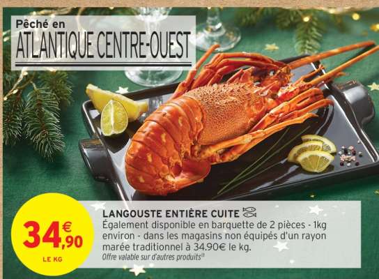 LANGOUSTE ENTIÈRE CUITE