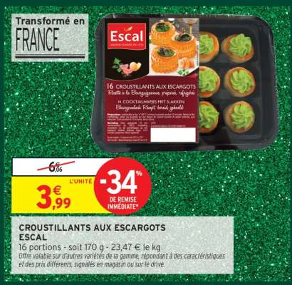 CROUSTILLANTS AUX ESCARGOTS “ESCAL”