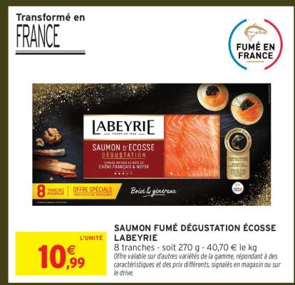 SAUMON FUMÉ DÉGUSTATION ÉCOSSE LABEYRIE