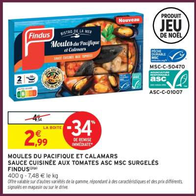 MOULES DU PACIFIQUE ET CALAMARS