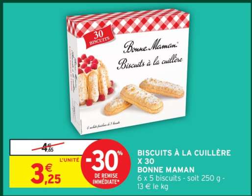 BISCUITS À LA CUILLÈRE X 30