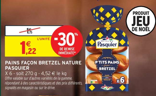 PAINS FAÇON BRETZEL NATURE PASQUIER