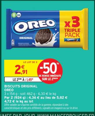 Biscuits Original Oreo