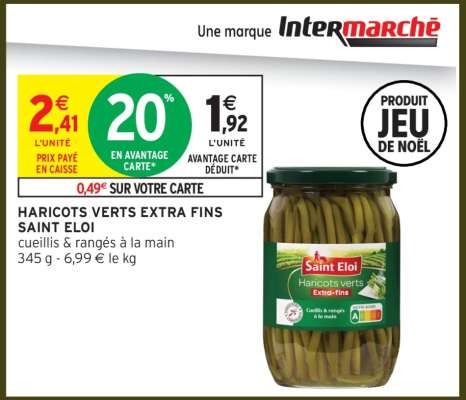HARICOTS VERTS EXTRA-FINS SAINT ÉLOI