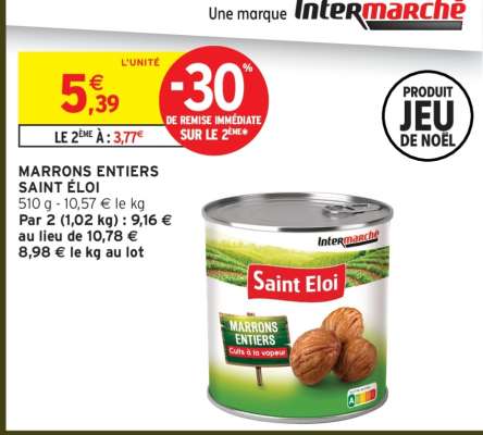 MARRONS ENTIERS SAINT ÉLOI