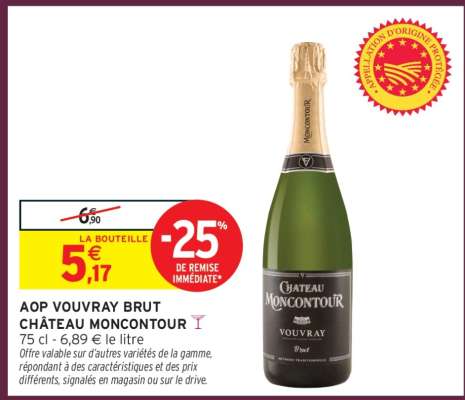 AOP VOUVRAY BRUT CHÂTEAU MONCONTOUR