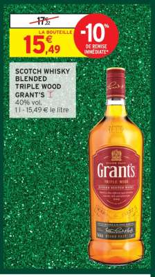 SCOTCH WHISKY BLENDED TRIPLE WOOD GRANT'S