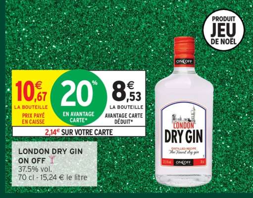 LONDON DRY GIN ON OFF
