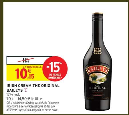 Irish Cream The Original Baileys