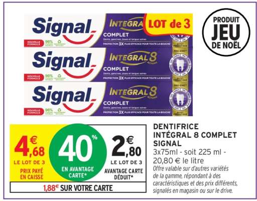 Dentifrice Intégral 8 Complet Signal