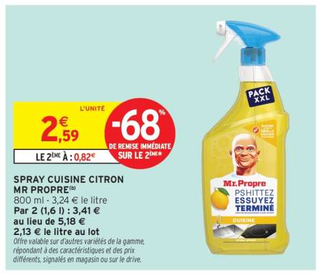 SPRAY CUISINE CITRON MR PROPRE