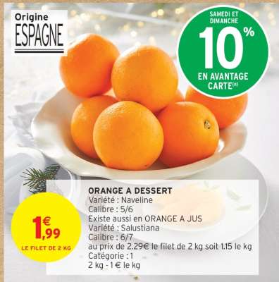 Orange à dessert