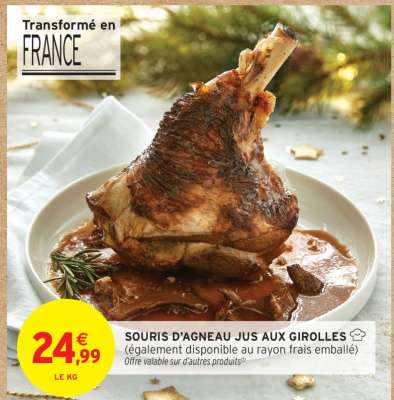 SOURIS D'AGNEAU JUS AUX GIROLLES