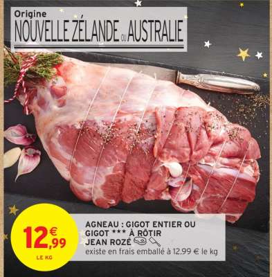 AGNEAU : GIGOT ENTIER OU GIGOT ** À RÔTIR JEAN ROZÉ