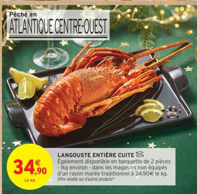 LANGOUSTE ENTIÈRE CUITE