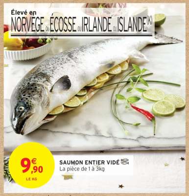 SAUMON ENTIER VIDÉ