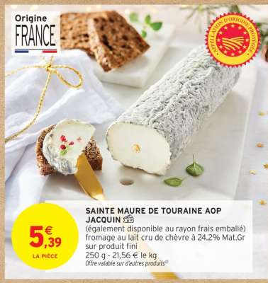 SAINTE MAURE DE TOURAINE AOP JACQUIN